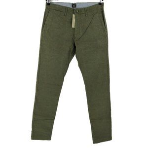 NWT $89 J Crew 484 Slim Fit Dark Olive Green Brushed Twill Chino Pants